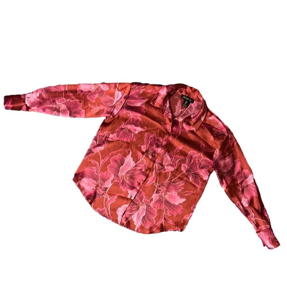 Bailey 44 Pink and Red Floral Top